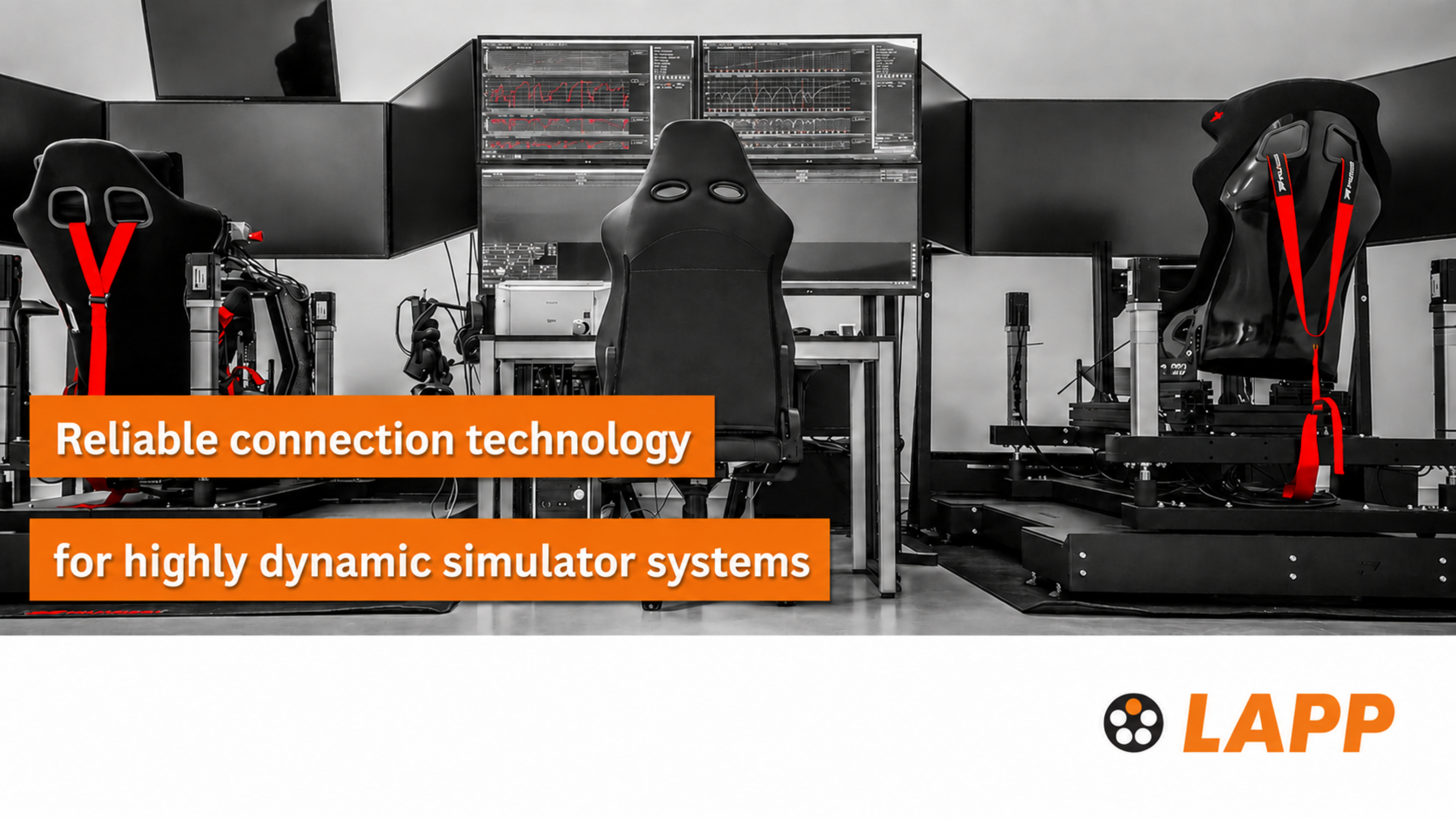 Reliable connection technology for highly dynamic simulator systems